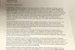 Office of the Secretary of Defense: Employer Support of the Guard and Reserve Recognizes Traders Loan and Jewelry as a Patriotic Employer