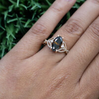 14k Rose Gold Chocolate Diamond Ring - Image 2