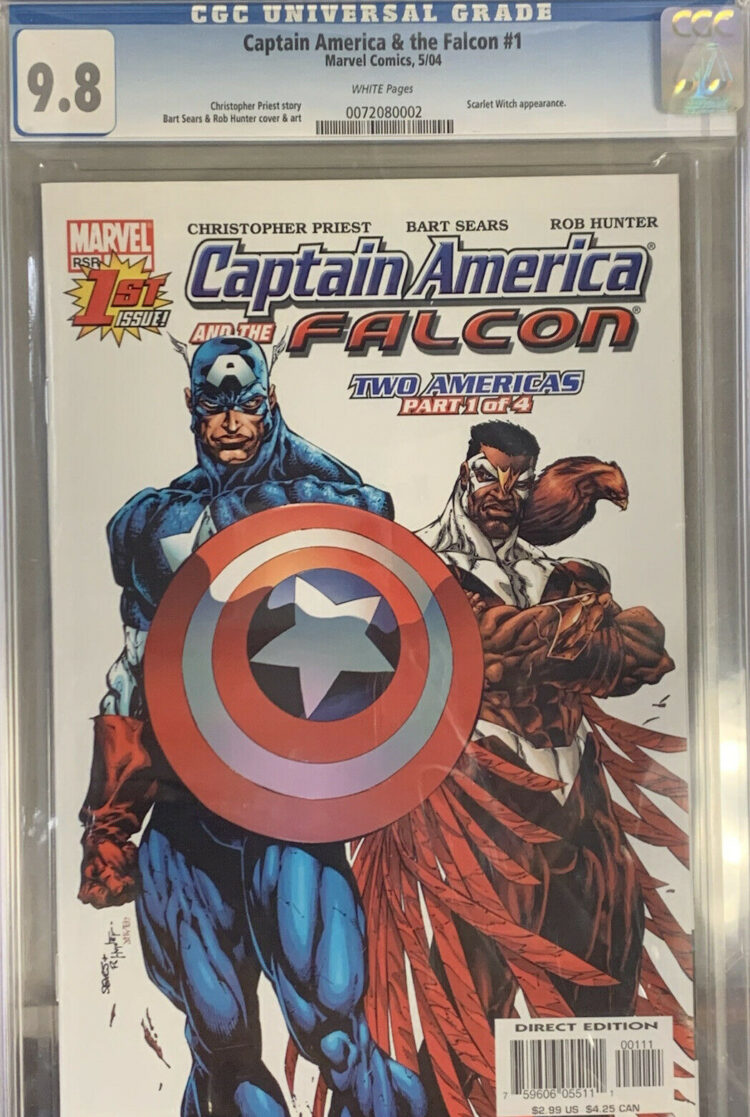 CAPTAIN AMERICA AND THE FALCON #1 MARVEL COMIC 2004 - CGC 9.8 - Image 3