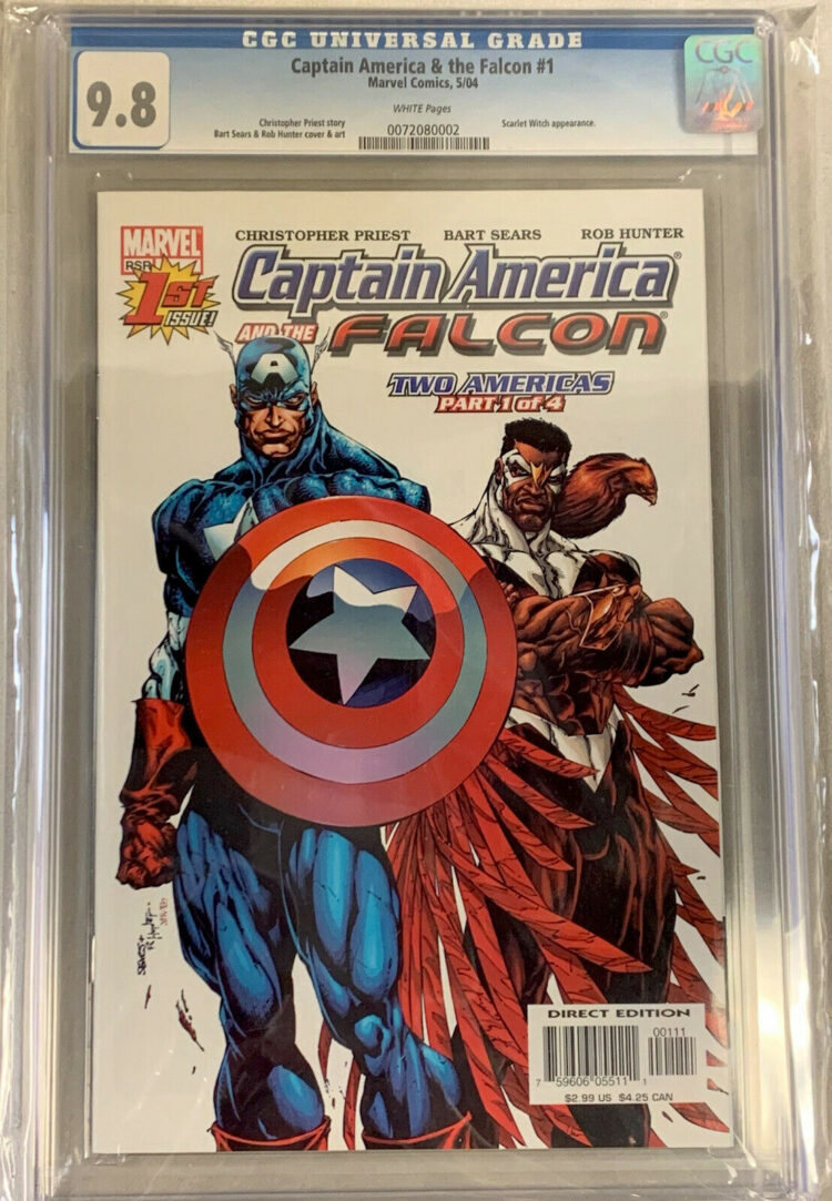 CAPTAIN AMERICA AND THE FALCON #1 MARVEL COMIC 2004 - CGC 9.8