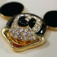 DISNEY Mickey & Co. Mickey Mouse Enamel Face W/ Rhinestones Pin-Brooch - Image 5