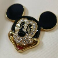 DISNEY Mickey & Co. Mickey Mouse Enamel Face W/ Rhinestones Pin-Brooch - Image 6