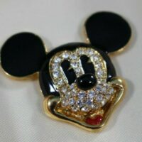 DISNEY Mickey & Co. Mickey Mouse Enamel Face W/ Rhinestones Pin-Brooch - Image 7
