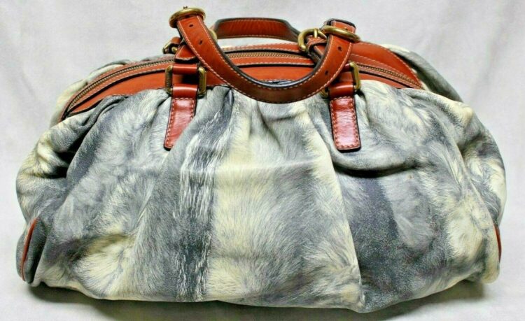 Vintage Dolce & Gabbana Miss Glamorous Fur Print handbag - Image 3