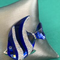 NEW SWAROVSKI COLINA FISH PIN/BROOCH BLUE 659350 - Image 3