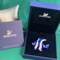 NEW SWAROVSKI COLINA FISH PIN/BROOCH BLUE 659350 - Image 8