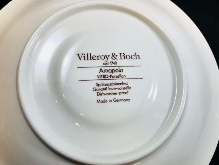 VILLEROY AND BOCH "AMAPOLA" SAUCER - Image 4