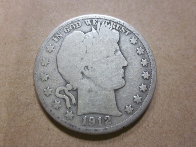 1912 - D  BARBER HALF DOLLAR