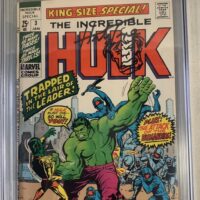 INCREDIBLE HULK Annual #3 CGC SS 9.0 Signed & SKETCHED by Herb Trimpe MARVEL