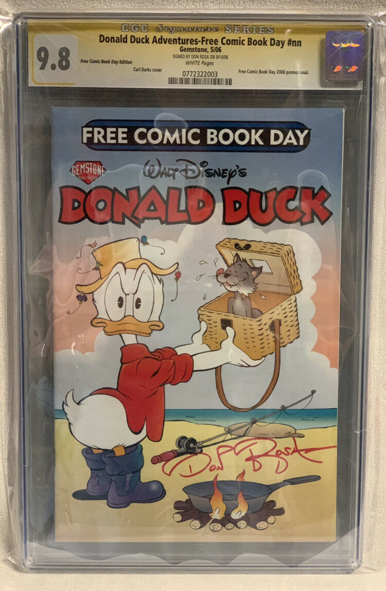 Walt Disney's Donald Duck Adventures Free Comic Book Day #NN CGC Sig. Series 9.8 - Image 6