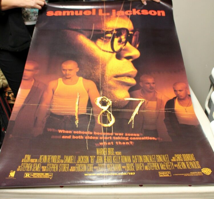 187 (Samuel L Jackson, Kevin Reynolds)  Movie Poster