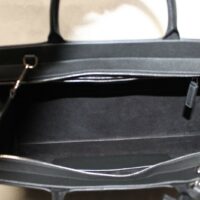 YSL Saint Laurent Cabas Medium Rive Gauche Black Leather Tote Bag - Image 9