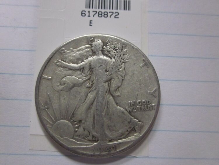 1941 Silver Walking Liberty Half