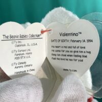 Valentino Beanie Baby With Brown Nose, P.V.C Pellets and Tag Errors - Image 12