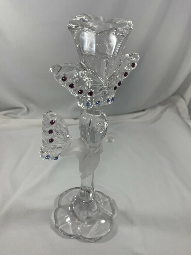 Lenox Jeweled Butterfly 8" Single Light Candlestick - Image 4