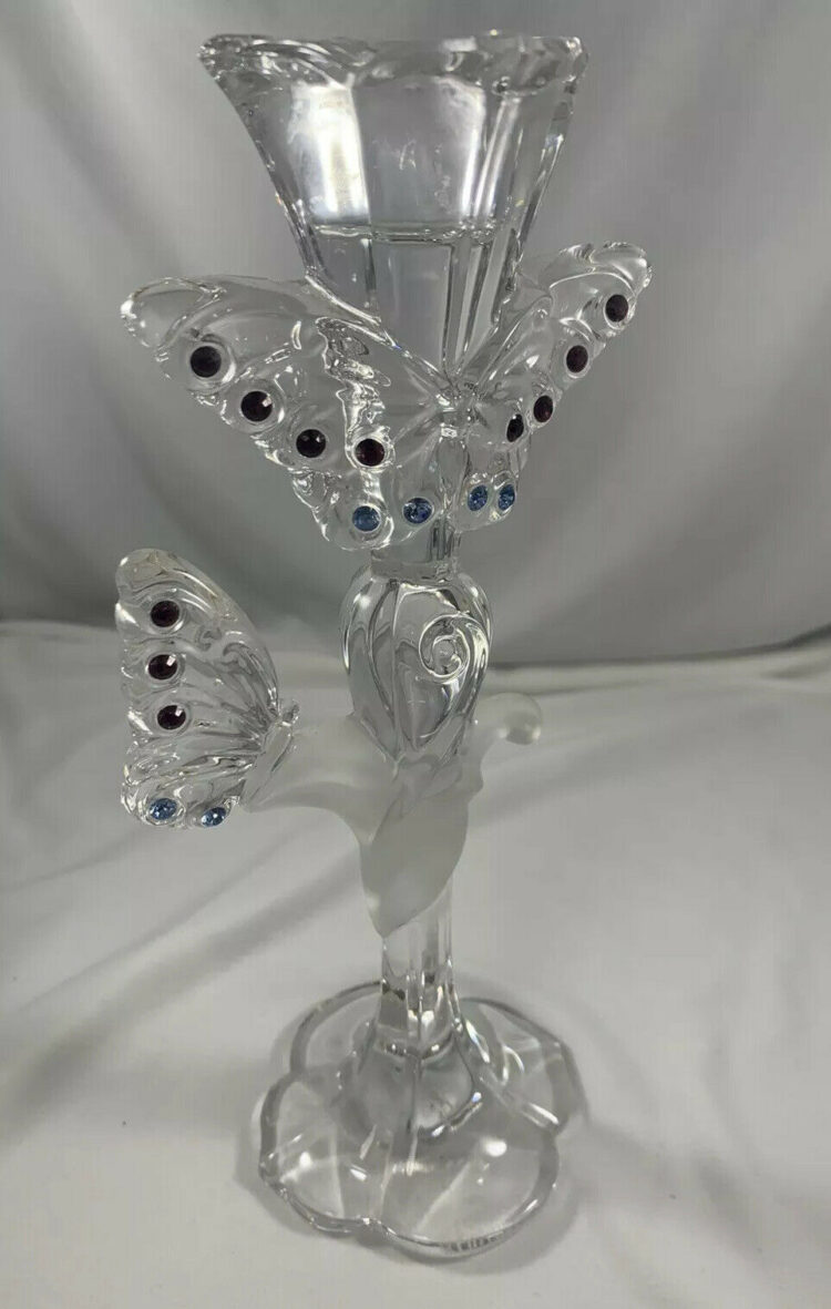 Lenox Jeweled Butterfly 8" Single Light Candlestick - Image 6