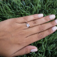 14k White Gold Solitare Diamond Ring