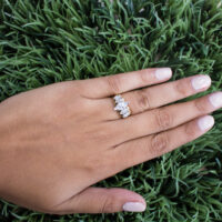 14K Yellow Gold Tiffany Prong Marquise Diamond Ring